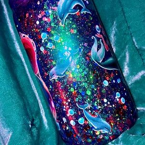 Colorful Dolphin and Mermaid Tumbler